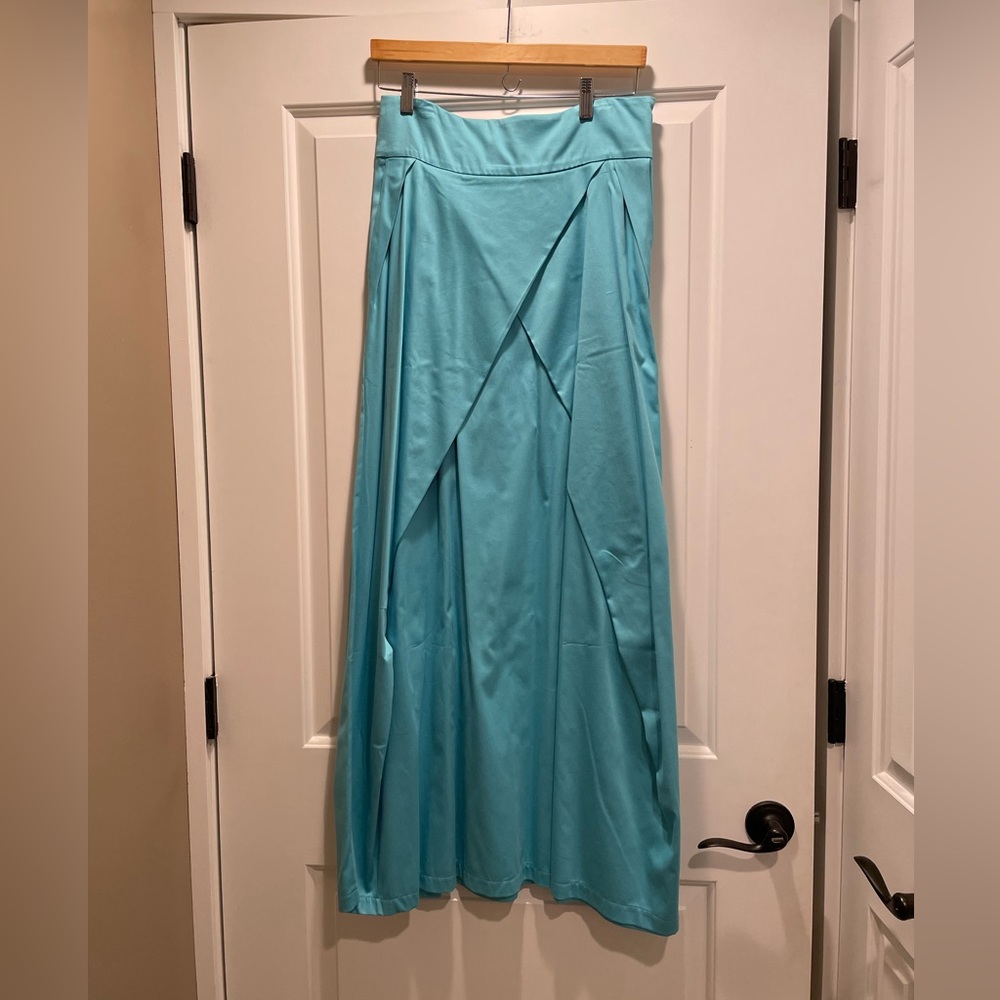 NWOT Modern Turquoise High Waisted Maxi Skirt from Kotyto Size LARGE
